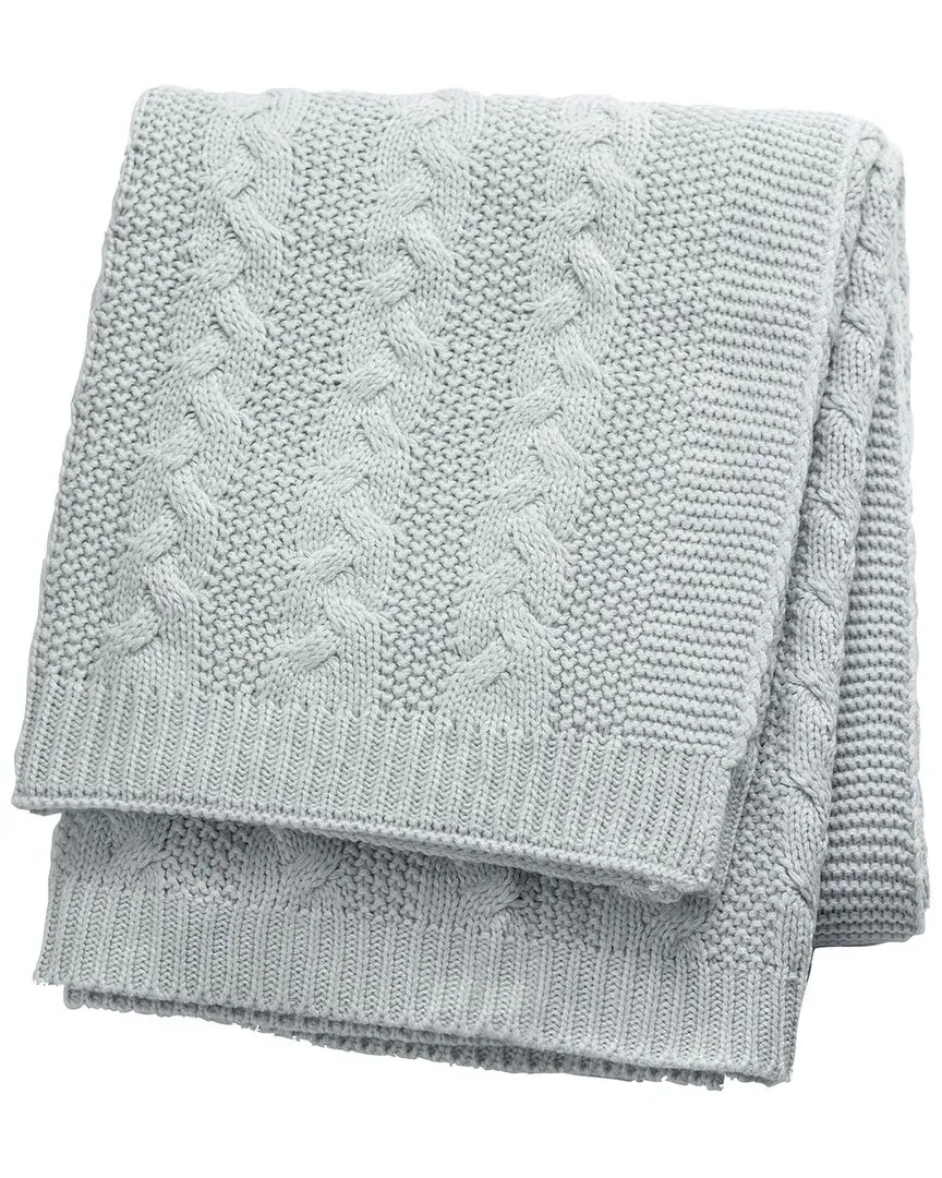 Eucalyptus Scented Cable Knit Throw - Eucalyptus, Acrylic image