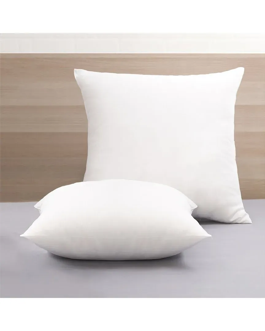 Set of 2 Euro Pillow Inserts - White image