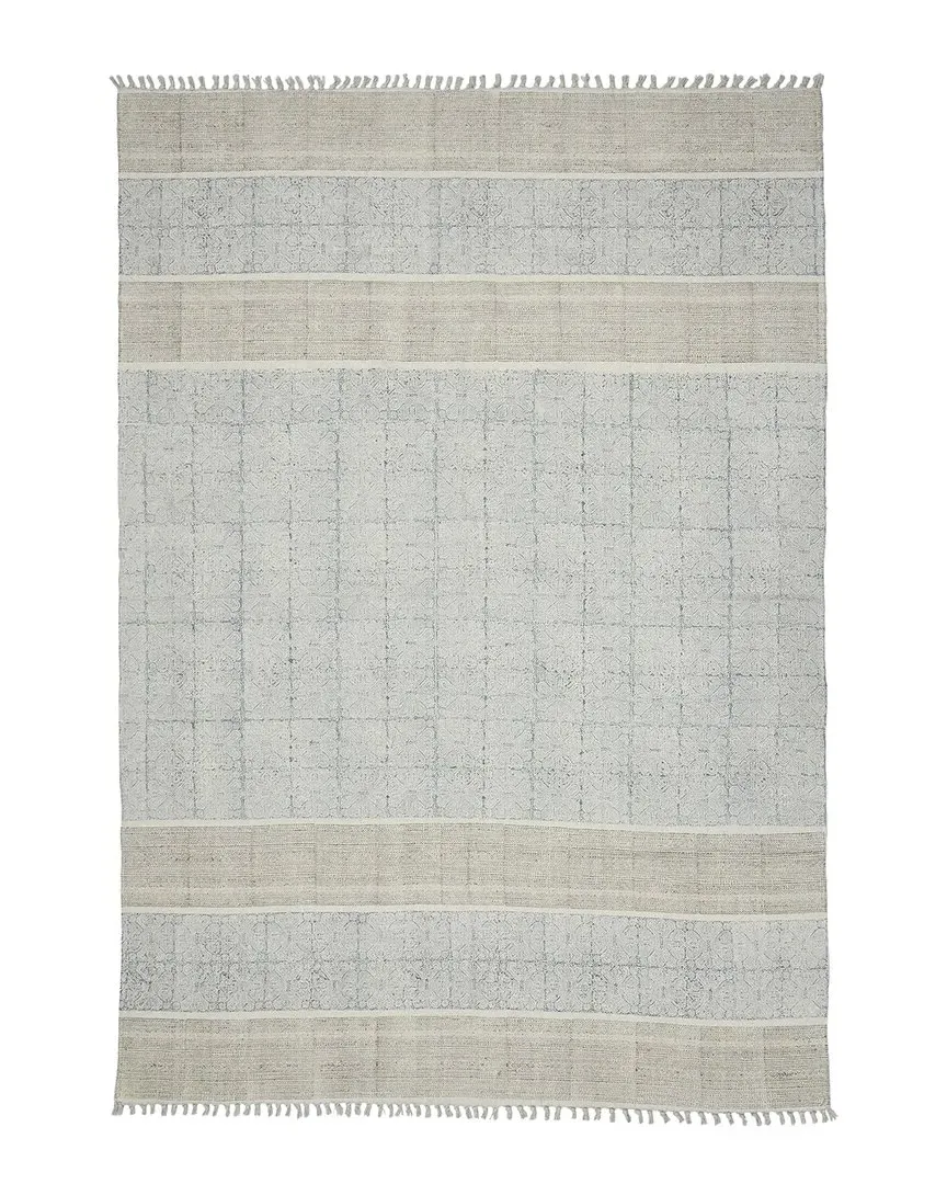 Cresa Flat-Weave Cotton Rug - Stone Blue