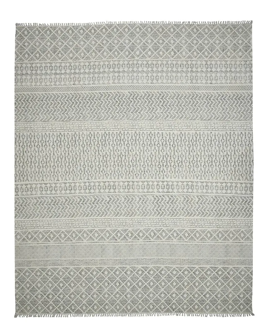 Denevie Flat-Weave Cotton Rug - Grey