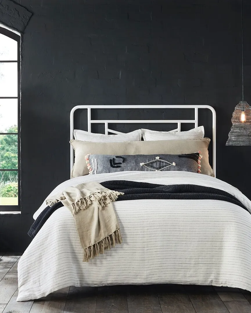 Cambria Duvet Cover - White, Linen image