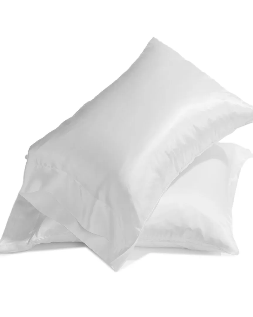 Caressa Silk Pillowcase - White