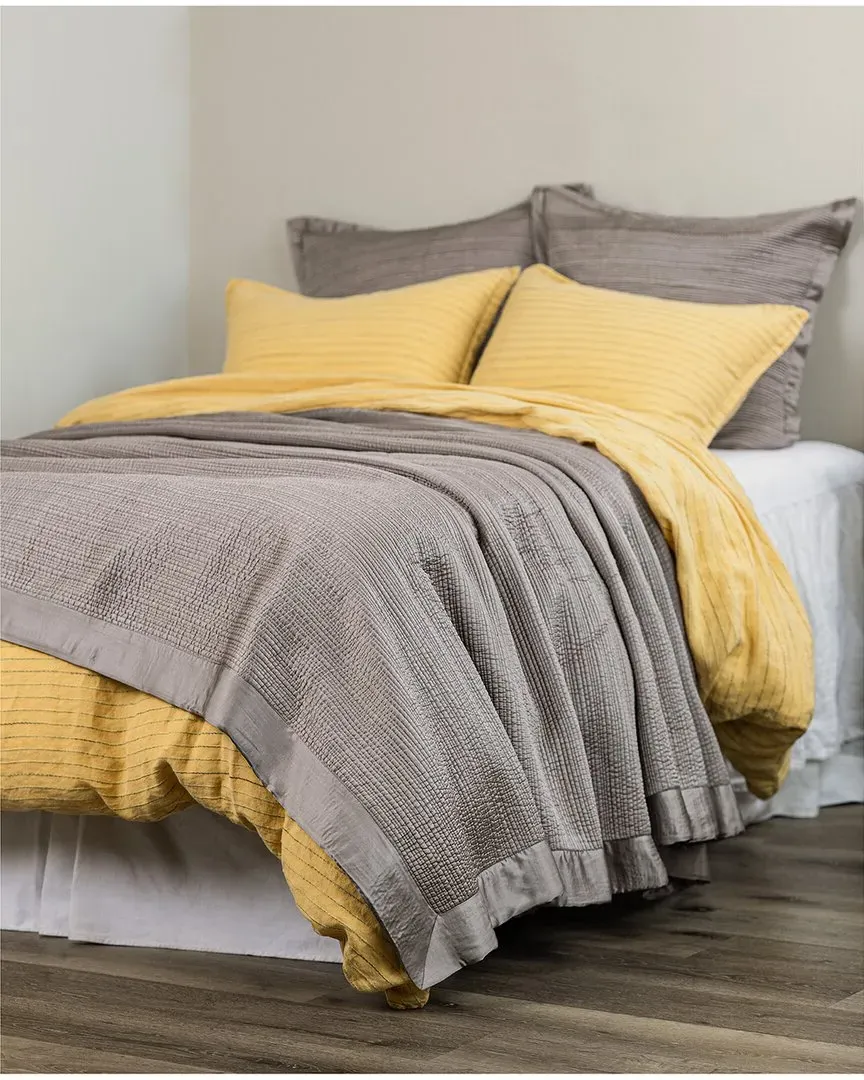 Christelle Channel Quilted Quilt - Ash Grey, Viscose