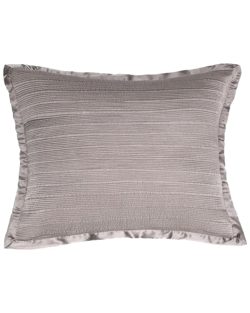 Christelle Channel Quilted Sham - Ash Grey, Viscose image