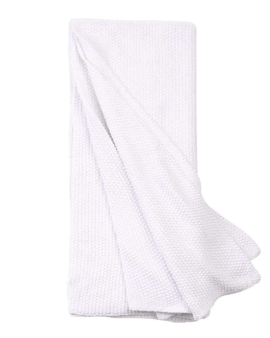 Egan Throw - White, Cotton