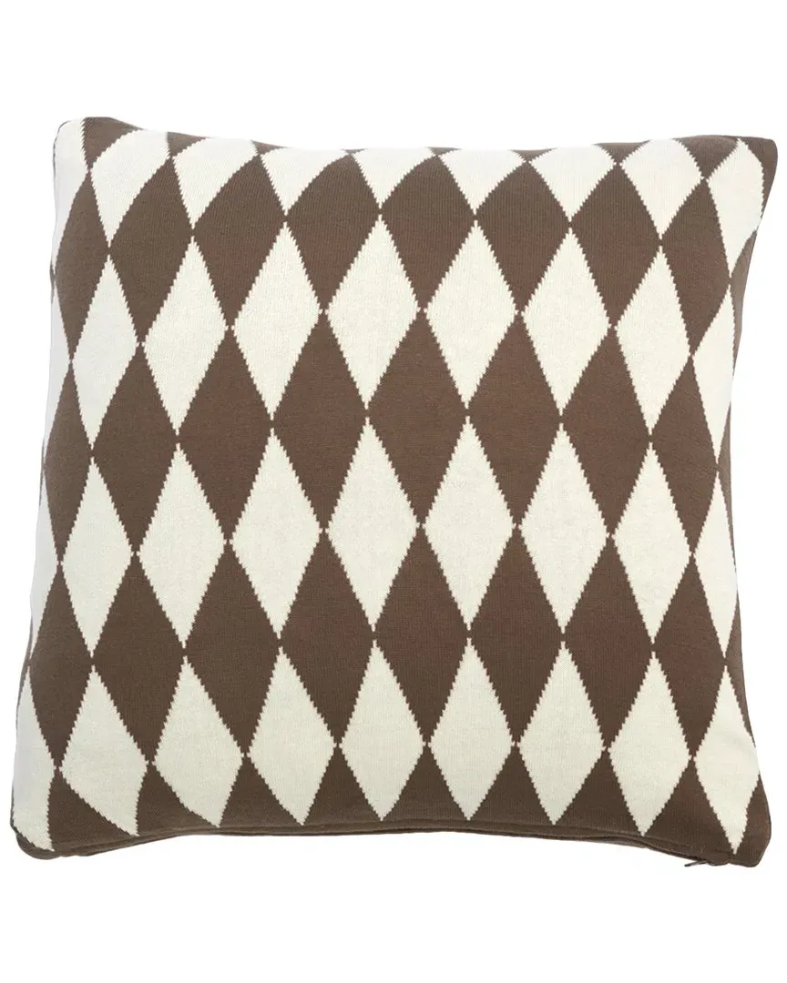 Nat Pillow with Removable Cover - Brown, Cotton image