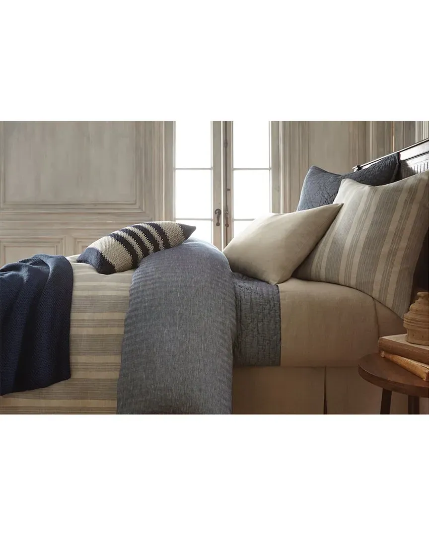 Noah Duvet Cover - Blue, Linen image