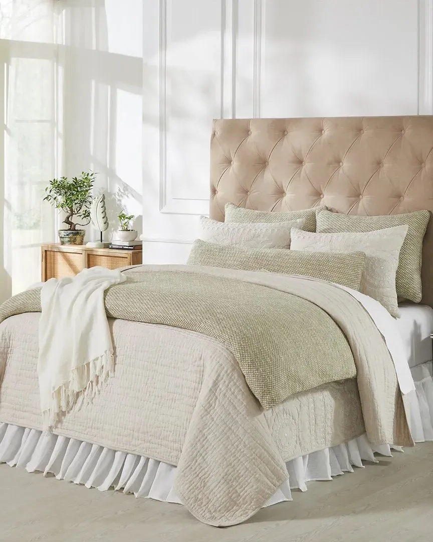 Renzo Duvet Cover Set - Green, Cotton