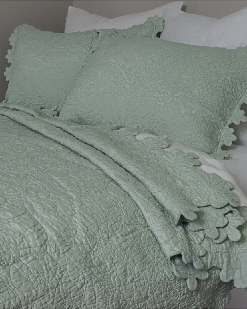 Shantoon Quilt - Aqua, Bamboo Rayon