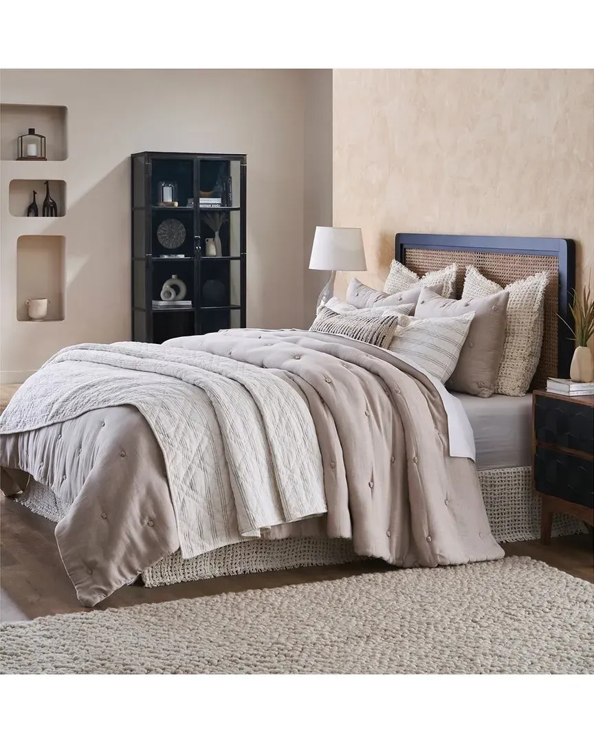 Zuri Tufted Comforter - Camel, Cotton