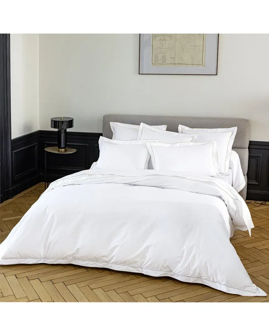 200 Thread Count Louvre Duvet Cover - White image