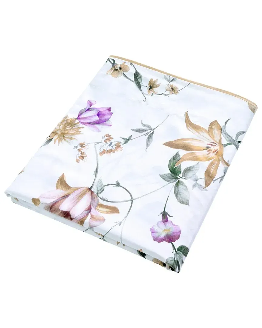 Perle Lune Cotton Percale Flat Sheet