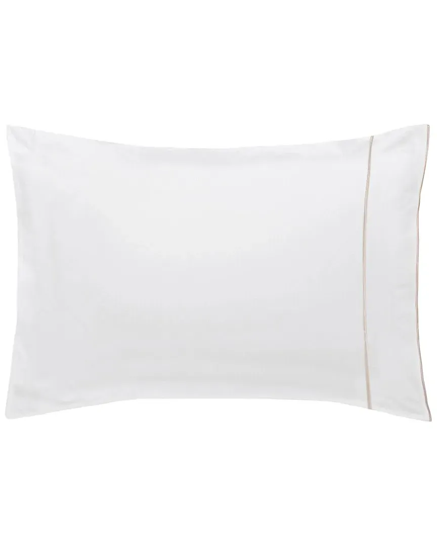 Set of Two 200 Thread Count Louvre Pillowcases - White image