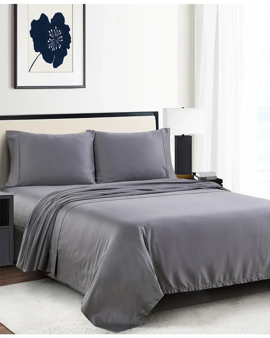 Reverie 300 Thread Count Sheet Set - Charcoal, Cotton image