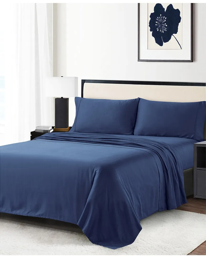 Reverie 300 Thread Count Sheet Set - Navy, Cotton