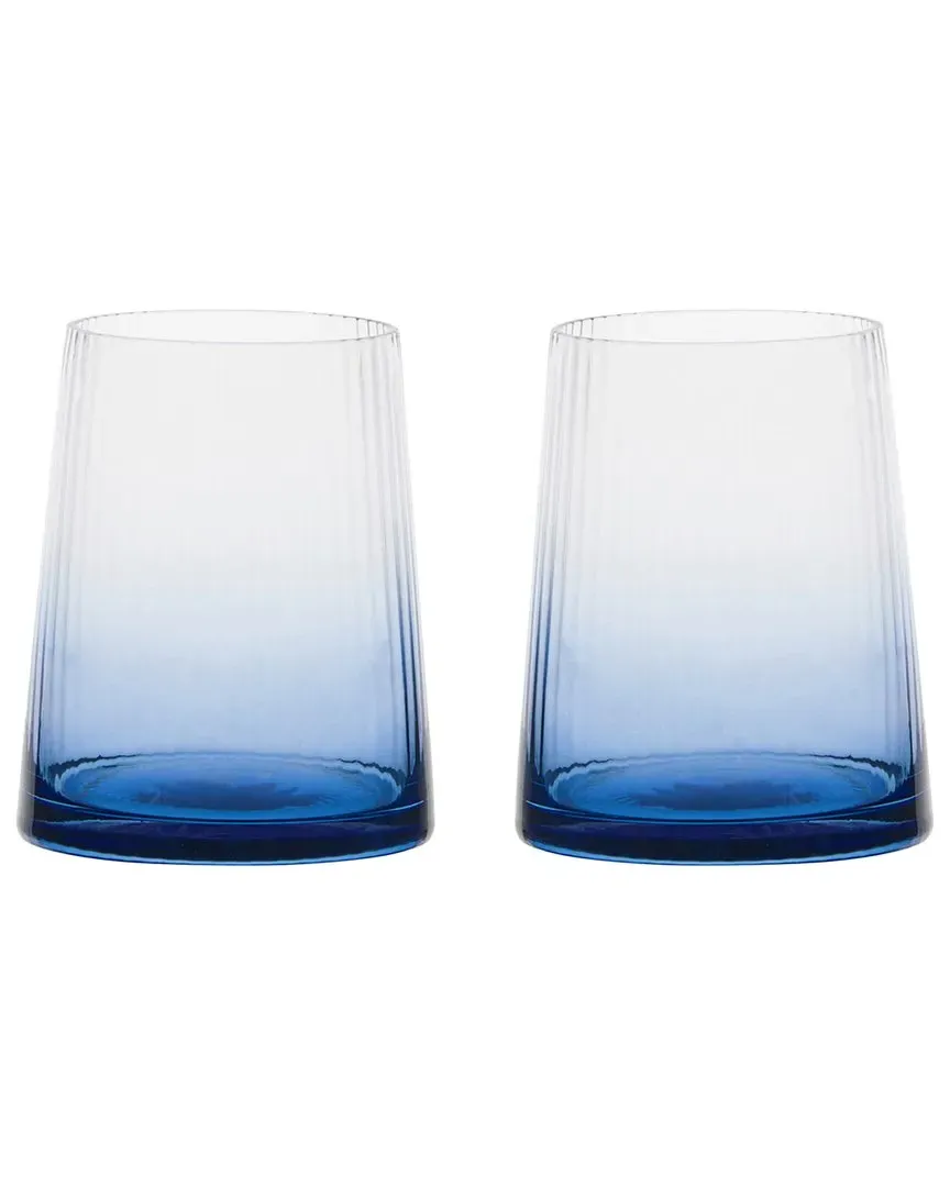 Empire Set of 2 DOF Tumblers - Blue, Glass image