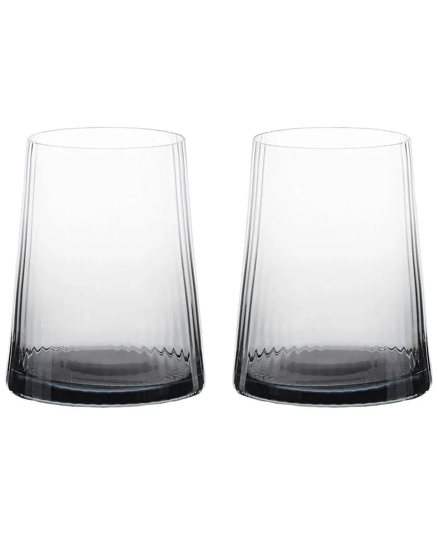 Empire Set of 2 DOF Tumblers - Grey, Glass image