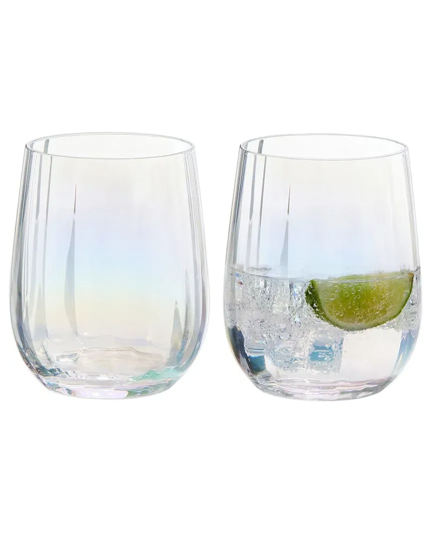 Palazzo Set of 2 DOF Tumblers - Pearl, Glass image
