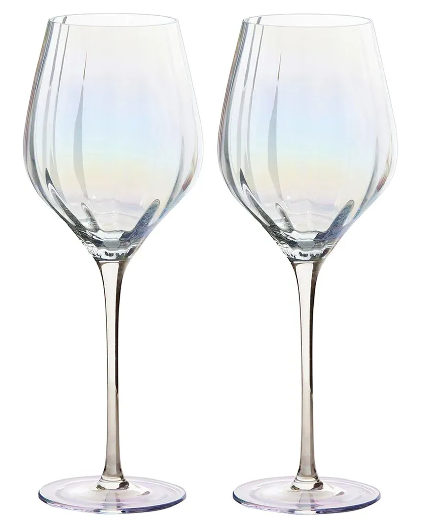 Palazzo Set of 2 Wine Glasses - Pearl, Glass