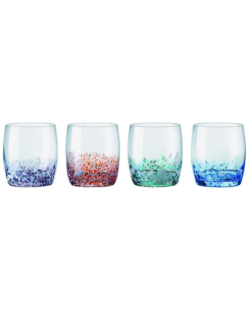 Speckle Set of 4 DOF Tumblers - Multi, Glass image