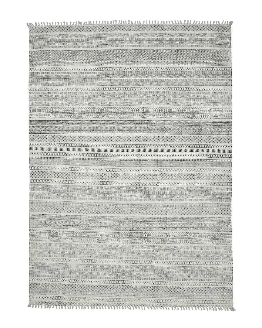 Alliya Dune Area Rug - Black, Cotton image