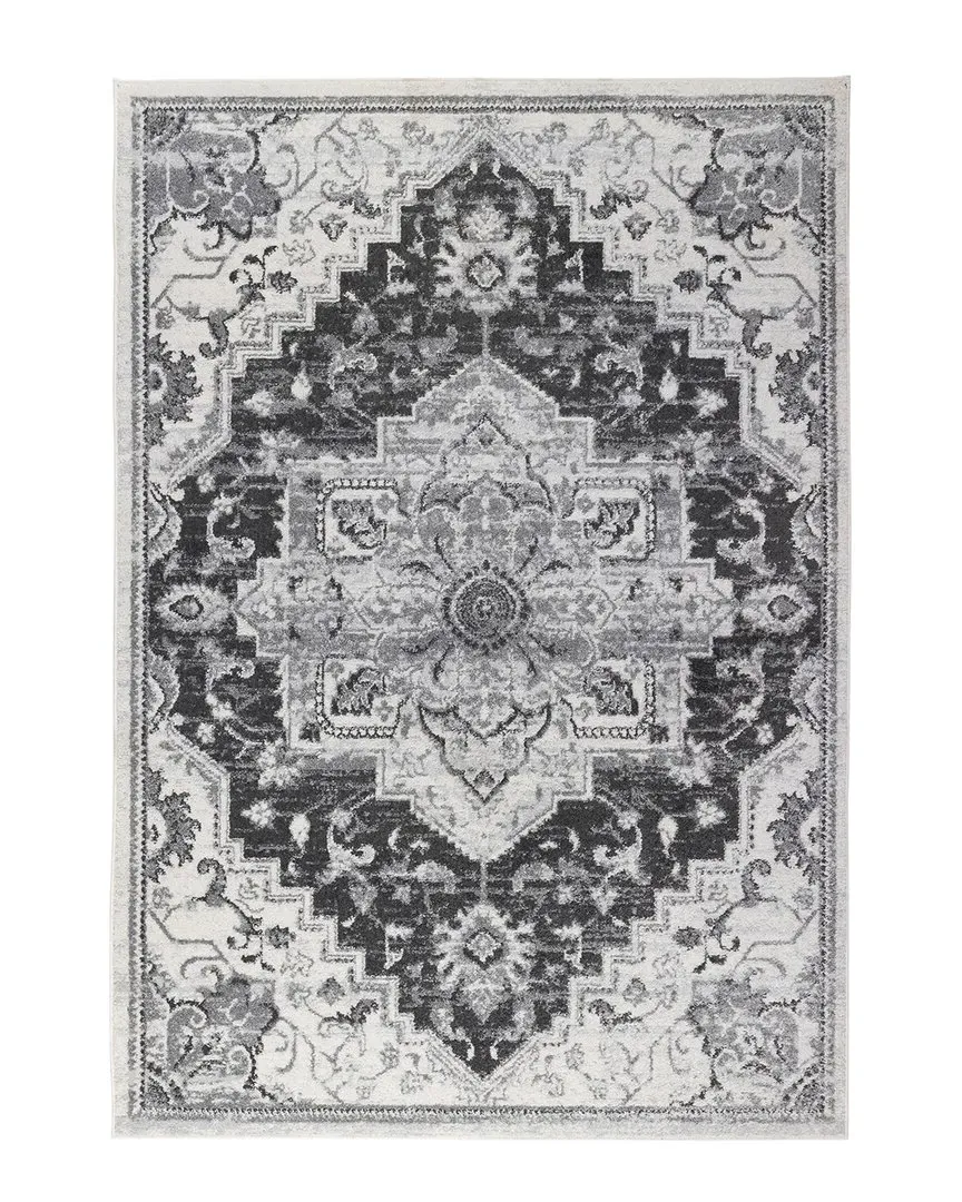 Amer Alexandria Yana Medallion Rug - Dark Gray, Polypropylene image