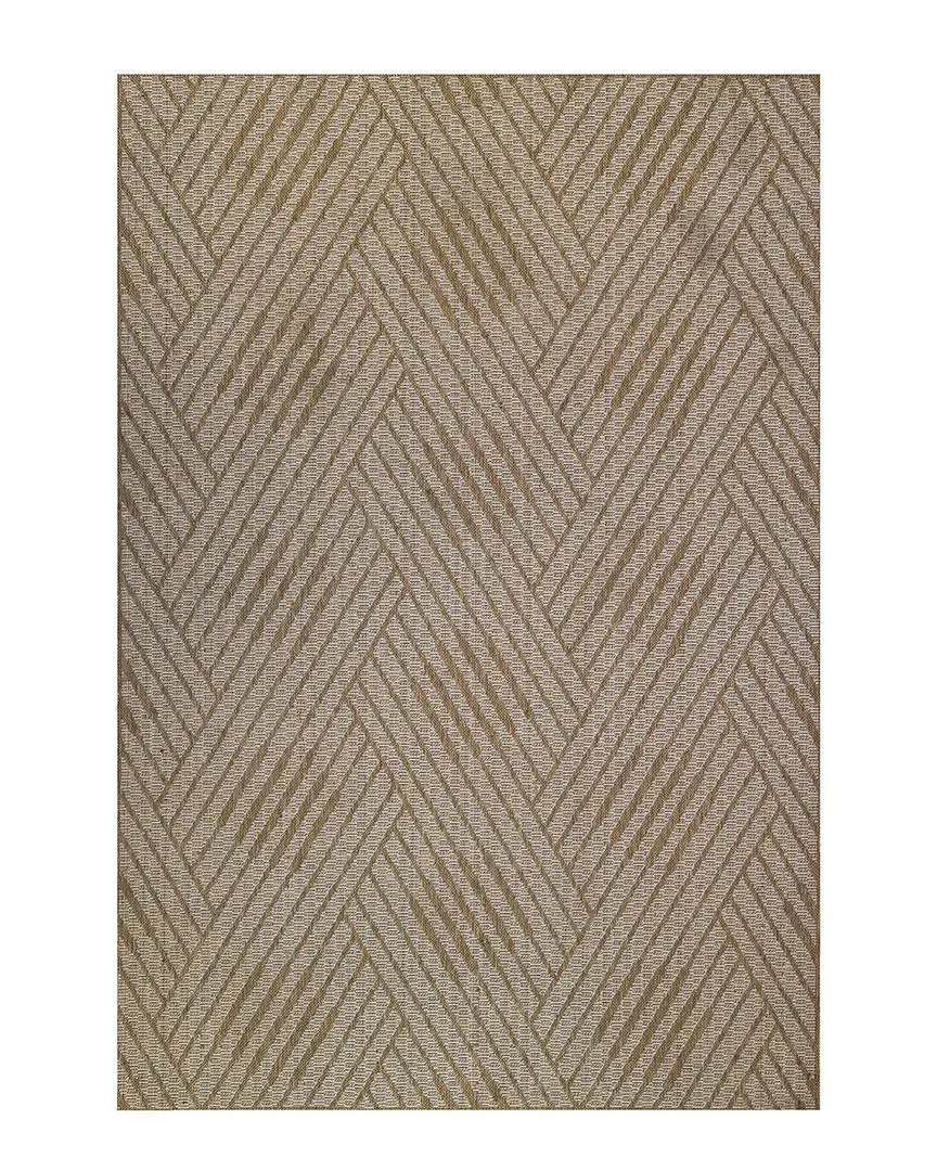 Amer Maryland Abbel Geometric Runner Rug - Champagne