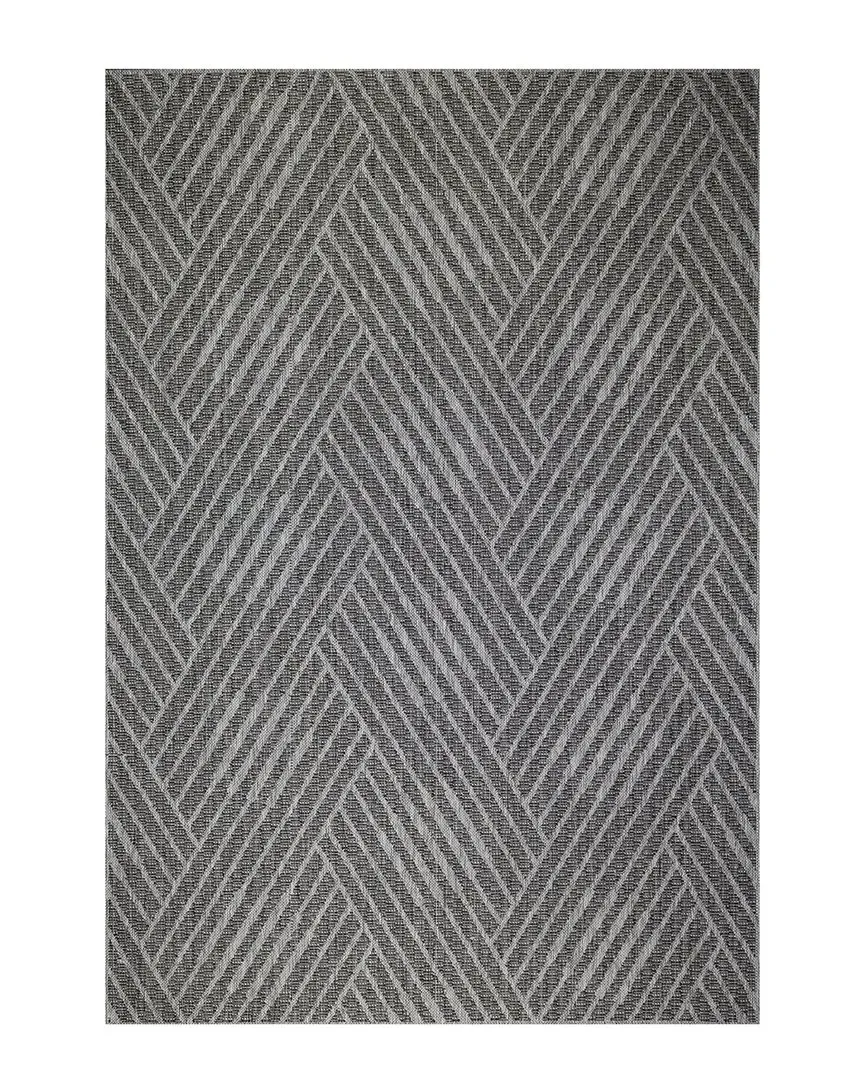 Amer Maryland Abbel Geometric Runner Rug - Fossil Gray