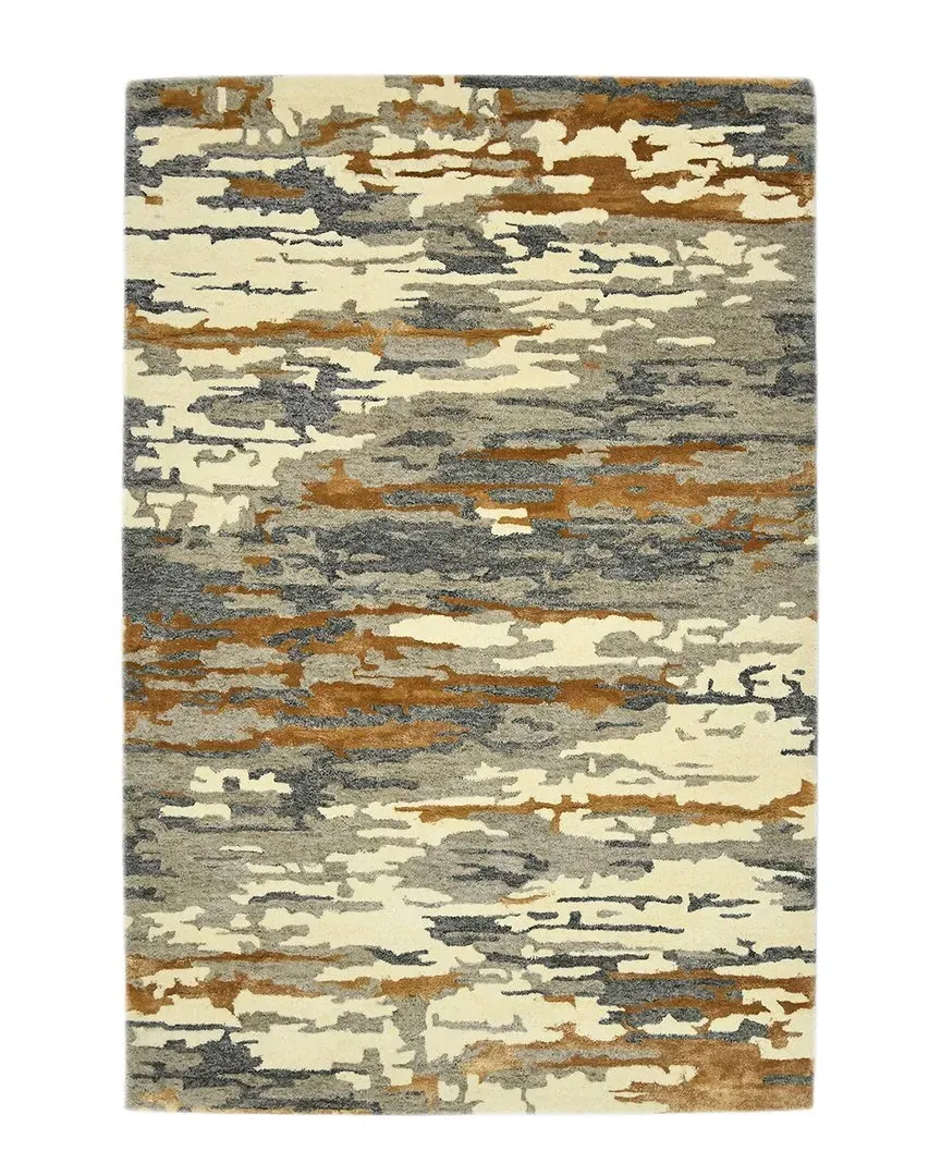 Amer Rugs Abstract Glencoe Area Rug - Orange, Wool-Blend image