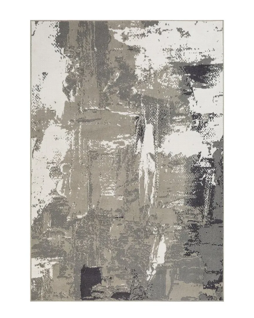 Amer Rugs Alpine Ehra Abstract Runner Rug - Ivory