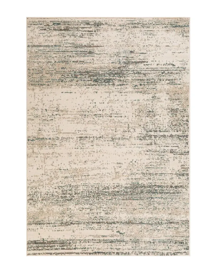 Amer Rugs Alpine Grace Striped Runner Rug - Ivory