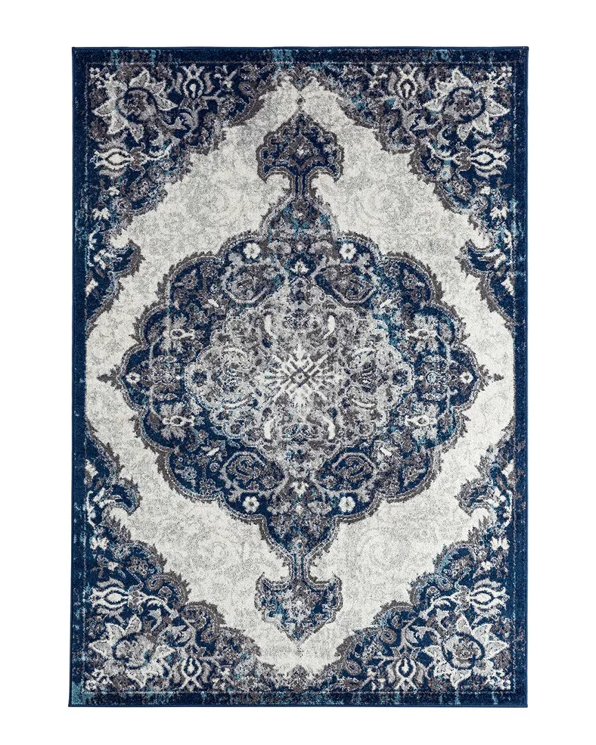 Amer Rugs Camille Power-Loomed Rug - Navy, Synthetic