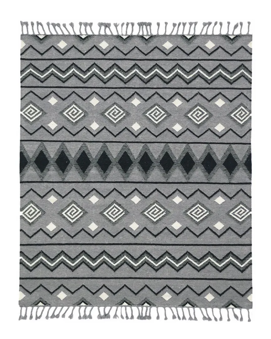 Amer Rugs Itza Flat-Weave Rug - Dove Gray, Wool