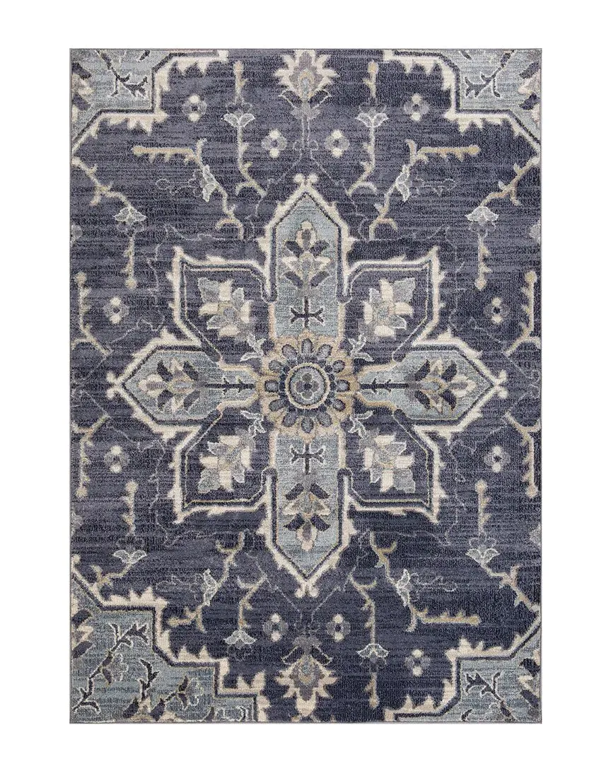 Amer Rugs Jordan Eva Medallion Area Rug - Purple