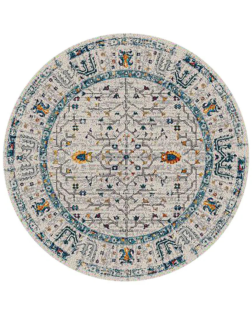 Amer Rugs Montana Dyanne Bordered Runner Rug - Ivory