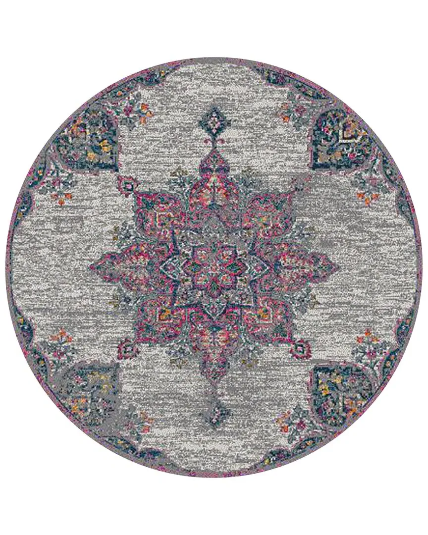 Amer Rugs Montana Isabelle Medallion Area Rug - Pink