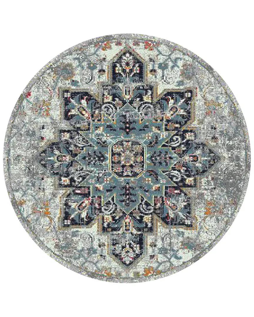 Amer Rugs Montana Kriselda Medallion Area Rug - Gray