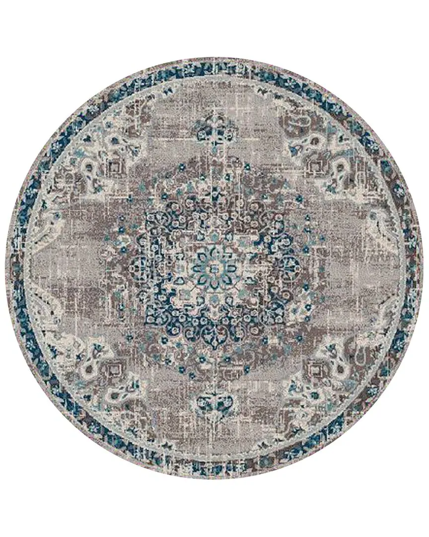 Amer Rugs Montana Nieves Medallion Runner Rug - Teal