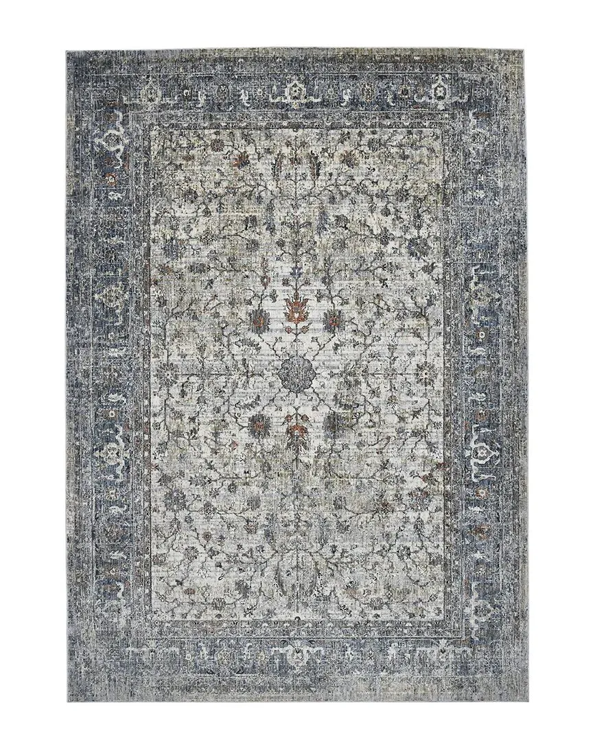 Amer Rugs Vermont Glidel Bordered Runner Rug - Ivory