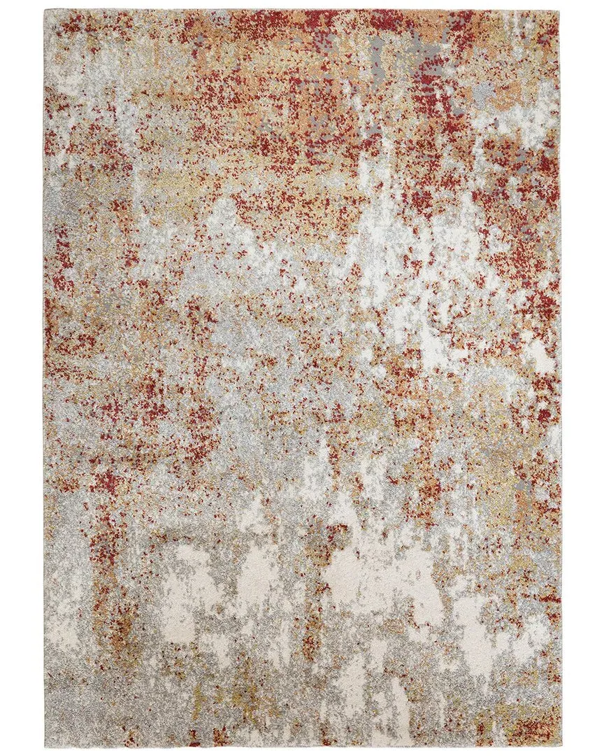 Amer Rugs Yasmin Acy Abstract Runner Rug - Red, Polyester