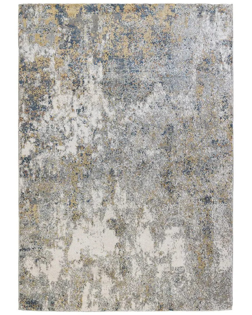 Amer Rugs Yasmin Acy Abstract Runner Rug - Yellow, Polyester