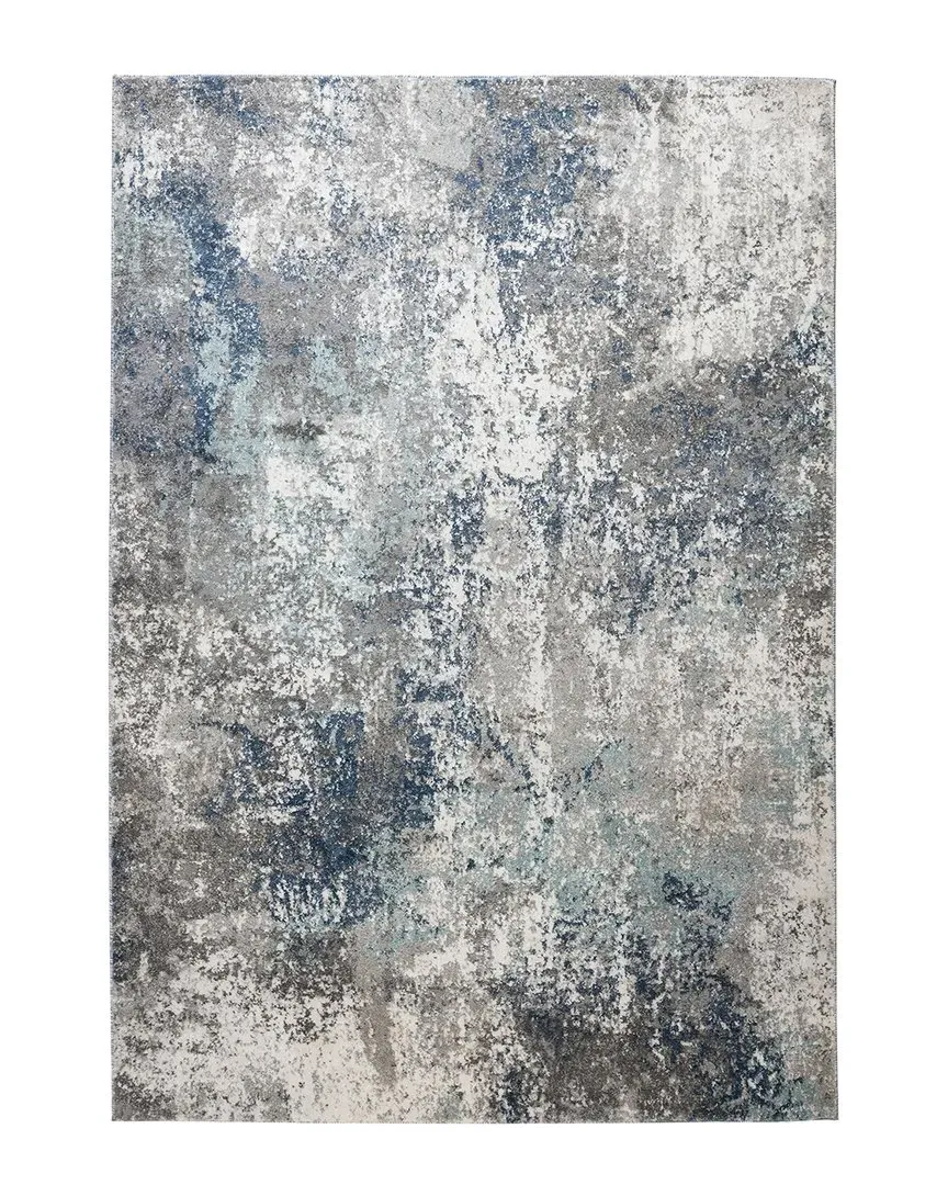 Amer Rugs Yasmin Deva Abstract Runner Rug - Blue, Polyester