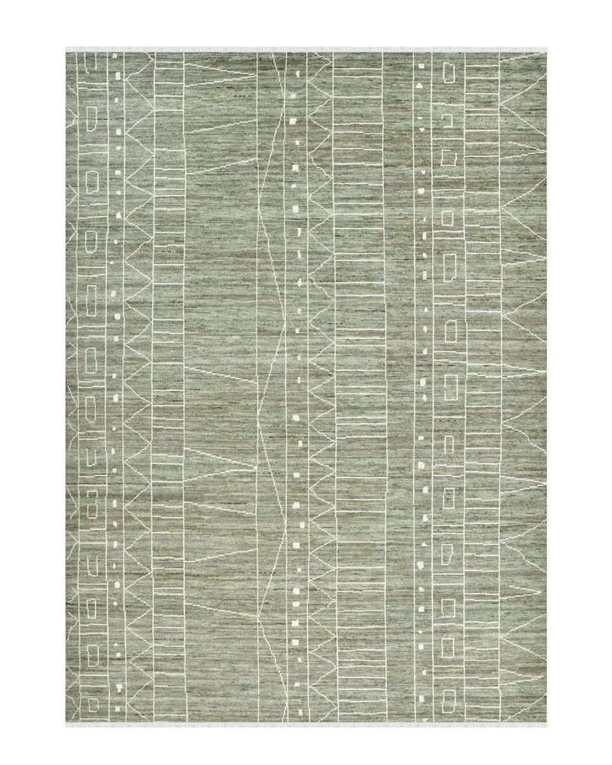 Anna Area Rug - Green, Wool-Blend