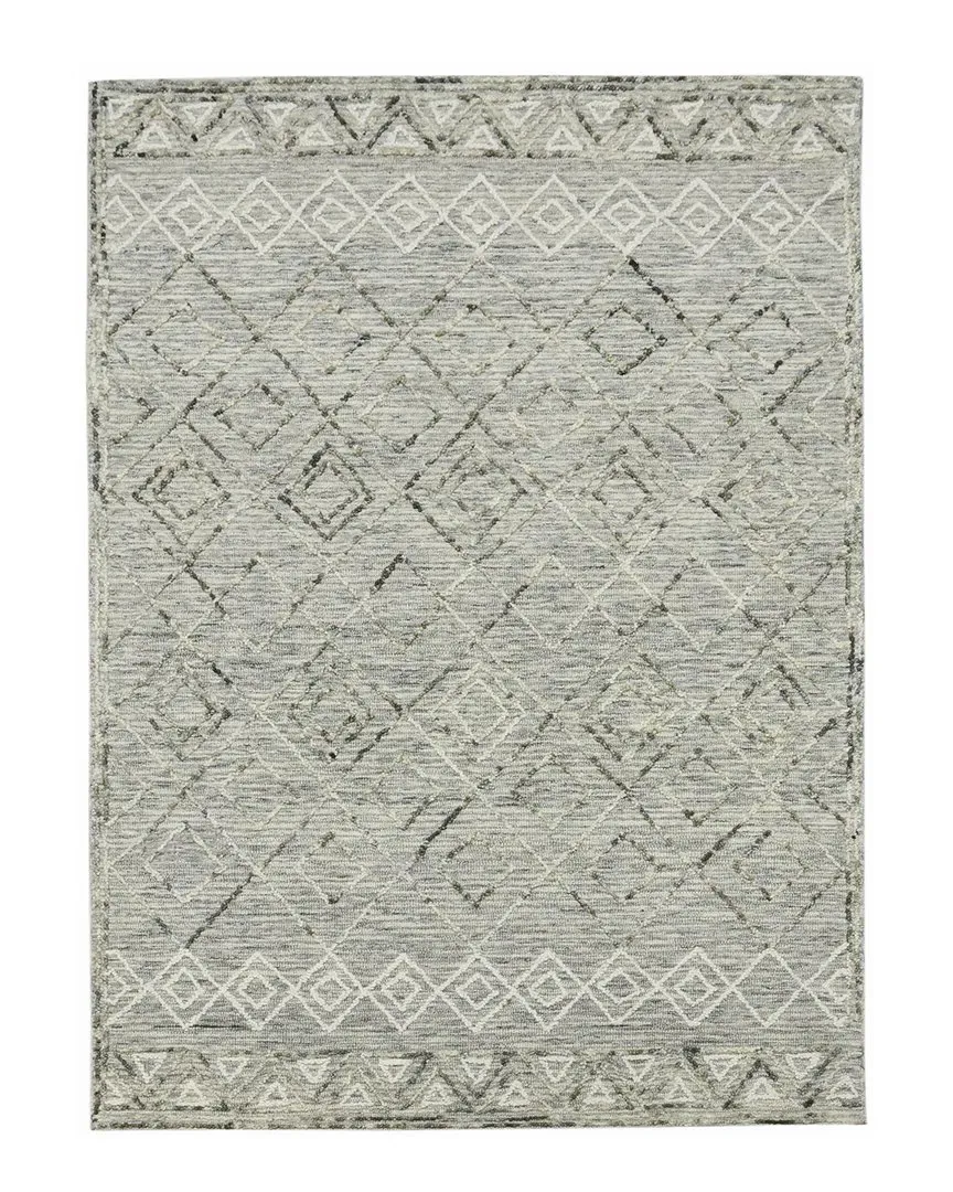 Bernice Drayton Hand-Hooked Wool Rug - Gray image