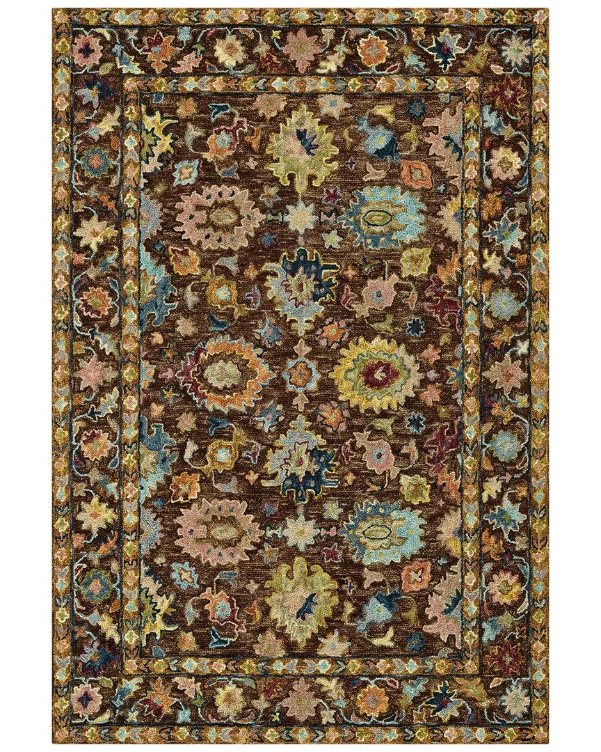 Jackson Hand-Hooked Wool Rug - Brown