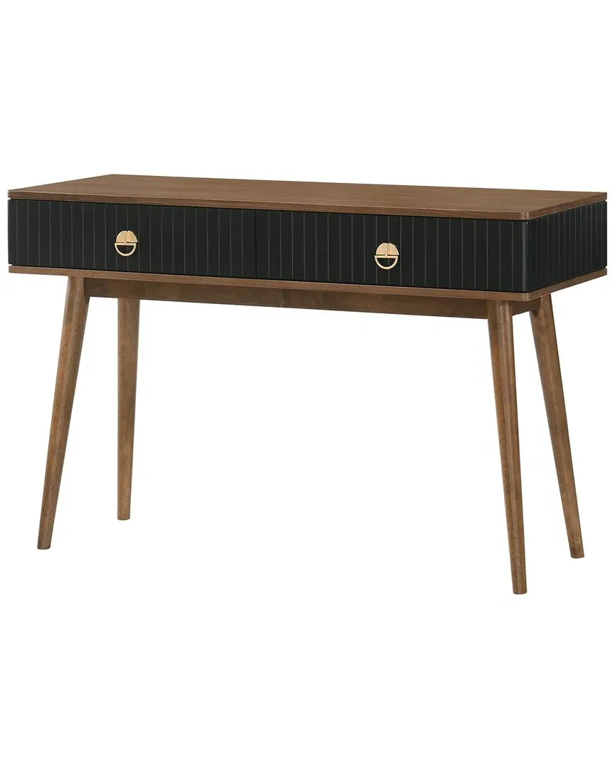 Amigo Veneer Console Table with Storage - Black, Walnut image
