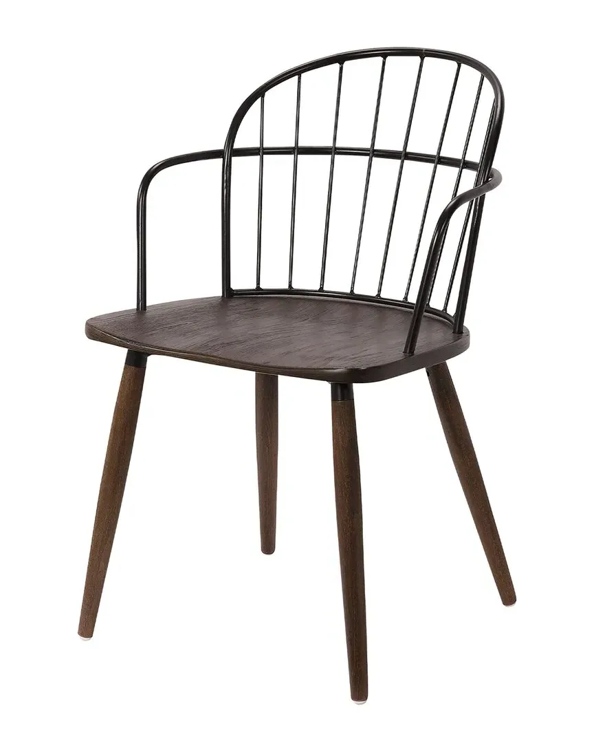 Bradley Steel Framed Side Chair - Black, Plywood