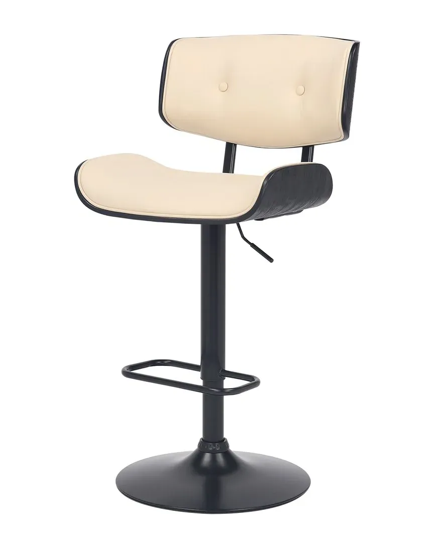 Brooklyn Adjustable Swivel Bar Stool - Cream, Faux Leather image