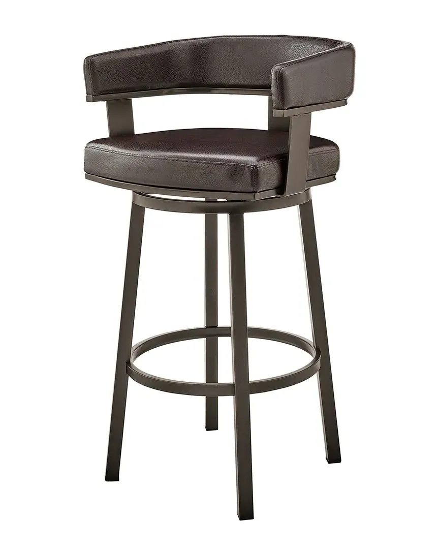 Cohen 30" Bar Height Bar Stool - Brown, Faux Leather image