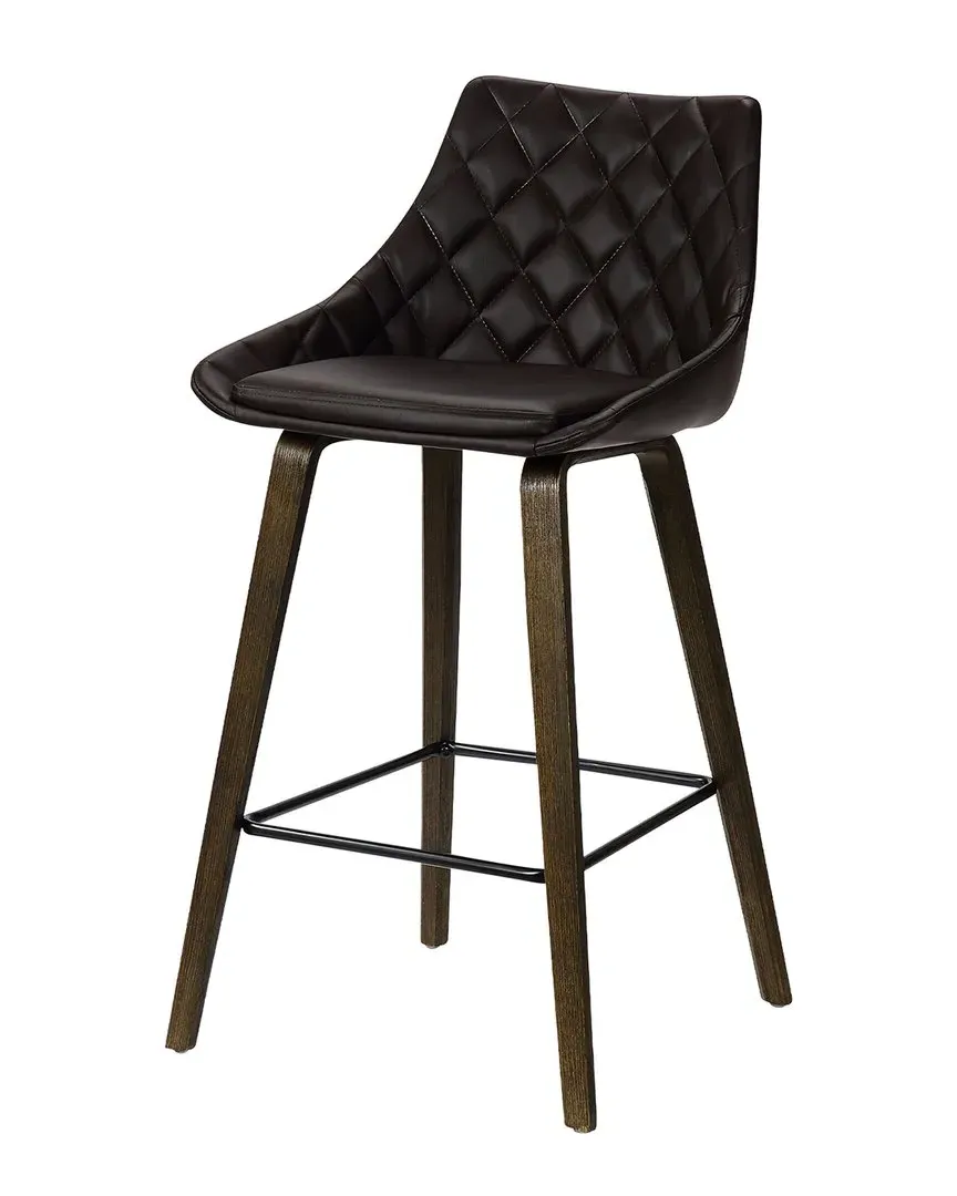Dani 26In Barstool - Brown, Faux Leather